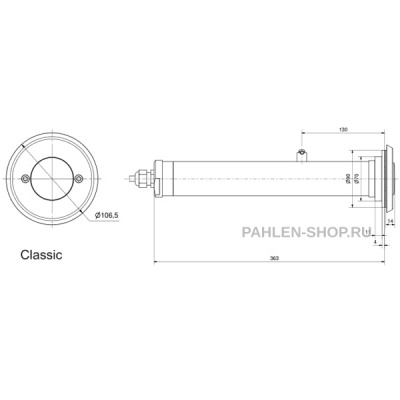 Точечный светодиодный светильник Classic LED CA-6WW, Pahlen 125841