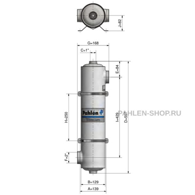 Теплообменник Maxi-Flo titanium MFT260 75 кВт, Pahlen 11377
