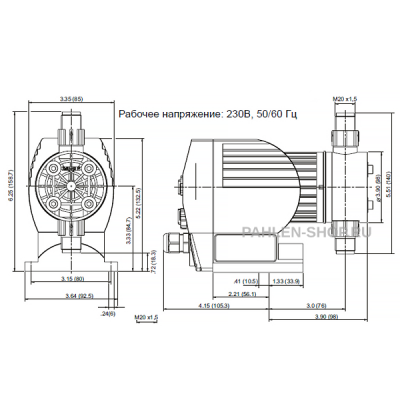 Дозирующий насос Concept plus 1000, Pahlen 413345*