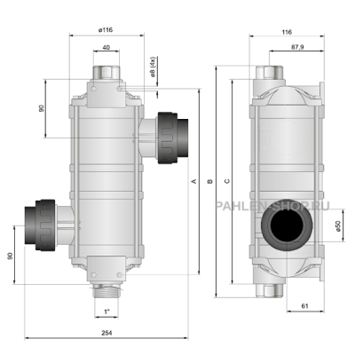 Теплообменник из пластика Hi-Temp HT40 40 кВт, Pahlen 11312